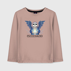 Лонгслив хлопковый детский Undertale Санс, цвет: пыльно-розовый