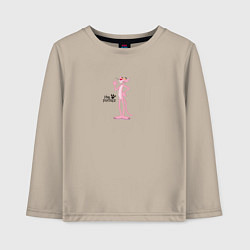 Лонгслив хлопковый детский Pink panther dance, цвет: миндальный