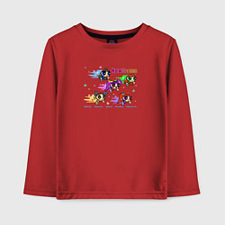 Лонгслив хлопковый детский NewJeans album Get Up Minji Hanni Danielle Haerin, цвет: красный