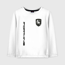 Лонгслив хлопковый детский Forthing, цвет: белый