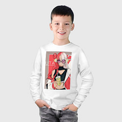 Лонгслив хлопковый детский Ван-Пис Ута, цвет: белый — фото 2