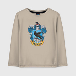 Лонгслив хлопковый детский Ravenclaw факультет, цвет: миндальный