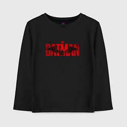 Лонгслив хлопковый детский The Batman, цвет: черный