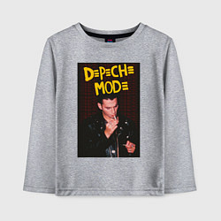Лонгслив хлопковый детский Depeche Mode Dave, цвет: меланж