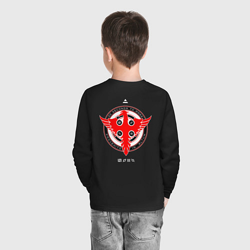 Детский лонгслив Thirty Seconds to Mars: рок группа / Черный – фото 4