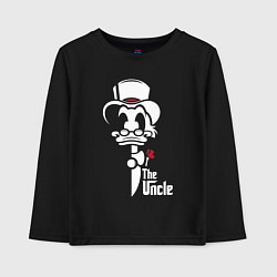 Лонгслив хлопковый детский Дональд Дак дядя, цвет: черный