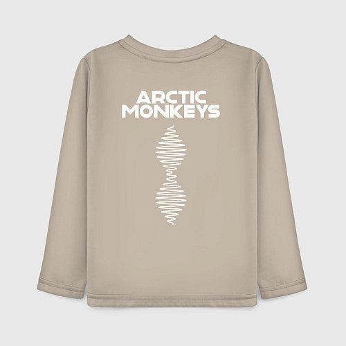 Детский лонгслив Arctic Monkeys логотип / Миндальный – фото 2