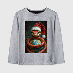 Детский лонгслив Змея с колпаке