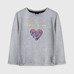 Лонгслив хлопковый детский Crystalline heart, цвет: меланж