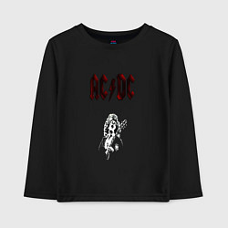 Лонгслив хлопковый детский AcDc - roook, цвет: черный