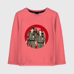 Лонгслив хлопковый детский X busters, цвет: коралловый