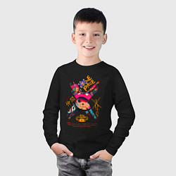 Лонгслив хлопковый детский One Piece Chopper Tony Tony, цвет: черный — фото 2