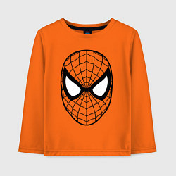 Лонгслив хлопковый детский Человек паук очертания, цвет: оранжевый