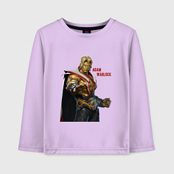 Лонгслив хлопковый детский Adam Warlock, цвет: лаванда