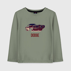Лонгслив хлопковый детский Dodge coronet, цвет: авокадо