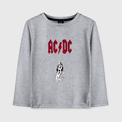 Лонгслив хлопковый детский AcDc - roook фильтр amaro, цвет: меланж