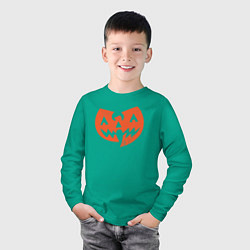 Лонгслив хлопковый детский Wu-Tang halloween, цвет: зеленый — фото 2