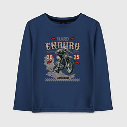 Детский лонгслив Мотоцикл Хард эндуро, экстремальная езда