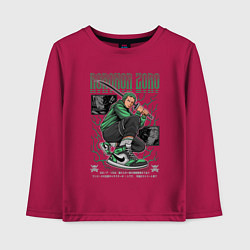 Лонгслив хлопковый детский Ван пис Kimura, цвет: маджента