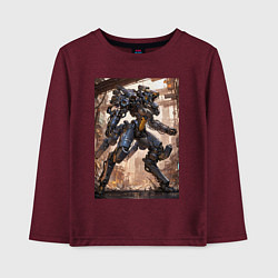 Детский лонгслив Пилот с огромным мехом