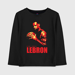 Лонгслив хлопковый детский King James Lebron, цвет: черный