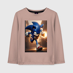 Детский лонгслив Бегущий Соник