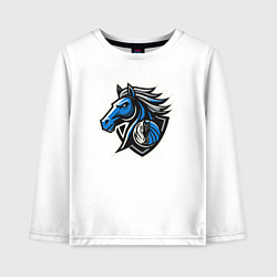 Лонгслив хлопковый детский Mavericks team, цвет: белый