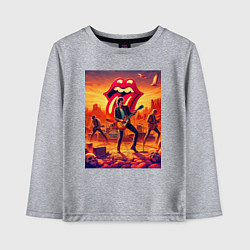 Лонгслив хлопковый детский Rolling Stones - outdoor performance, цвет: меланж