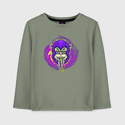 Лонгслив хлопковый детский Purple monkey, цвет: авокадо