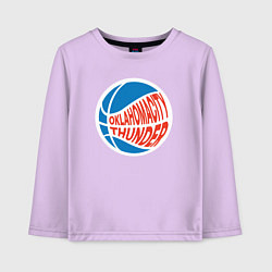 Лонгслив хлопковый детский Oklahoma Thunder, цвет: лаванда