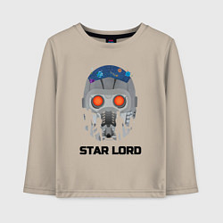 Лонгслив хлопковый детский Star lord, цвет: миндальный