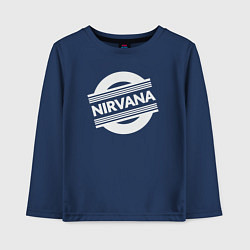 Лонгслив хлопковый детский Rock Nirvana, цвет: тёмно-синий