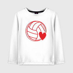 Детский лонгслив Volley love