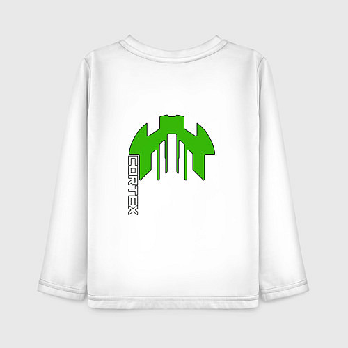 Детский лонгслив Cortex зелёный aneurism iv / Белый – фото 2
