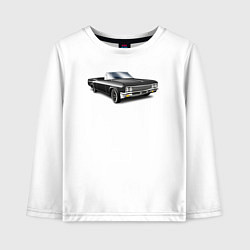 Лонгслив хлопковый детский Кабриолет, цвет: белый