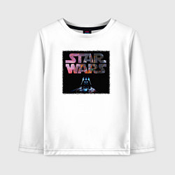 Детский лонгслив Звёздные войны надпись вейдер