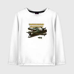 Лонгслив хлопковый детский Bombardino Crocodillo, цвет: белый
