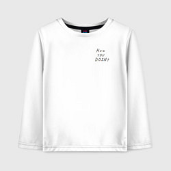 Детский лонгслив Друзья художники how you doin