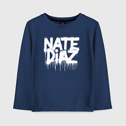 Детский лонгслив Граффити логотип Нейт Диас