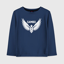 Детский лонгслив Самбо крылья победы