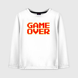 Детский лонгслив Конец игры 8 бит