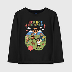 Детский лонгслив Red Hot Chili Peppers мультяшный стиль