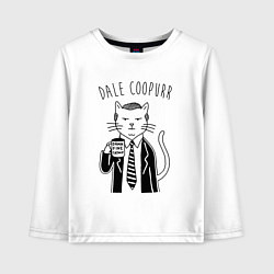 Лонгслив хлопковый детский Dale Coopurr, цвет: белый