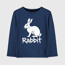 Детский лонгслив Белый кролик