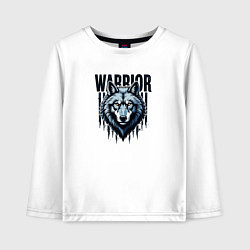 Детский лонгслив Волк воин