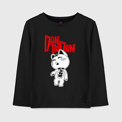Лонгслив хлопковый детский Дандадан - манеки неко, цвет: черный