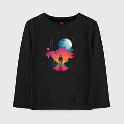 Детский лонгслив Walk in space