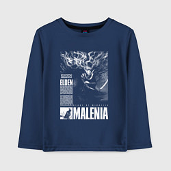 Лонгслив хлопковый детский Malenia - elden ring, цвет: тёмно-синий