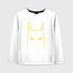 Лонгслив хлопковый детский Batman minimalism, цвет: белый