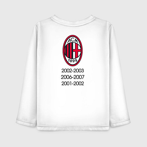 Детский лонгслив Величие AC Milan / Белый – фото 2